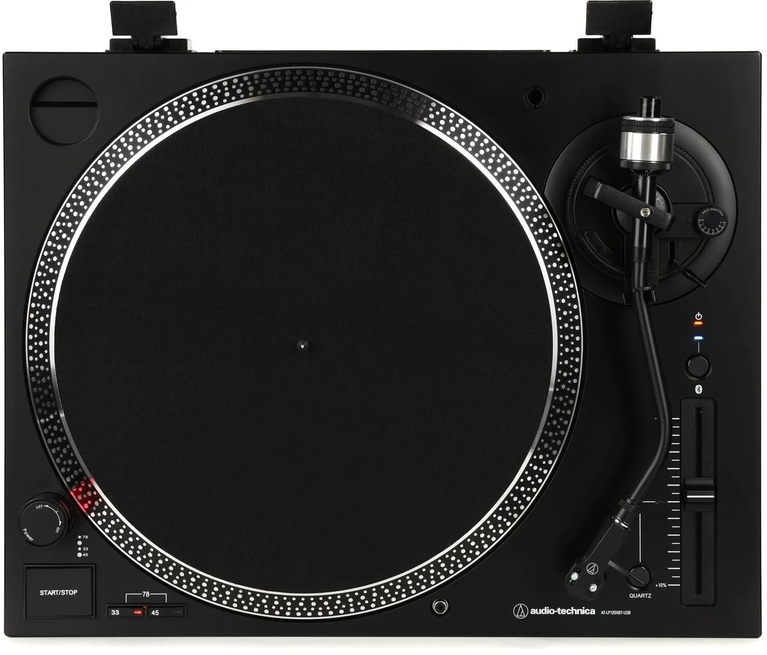 

Audio-Technica AT-LP120XBT-USB Проигрыватель с беспроводным прямым приводом, Bluetooth и USB — черный