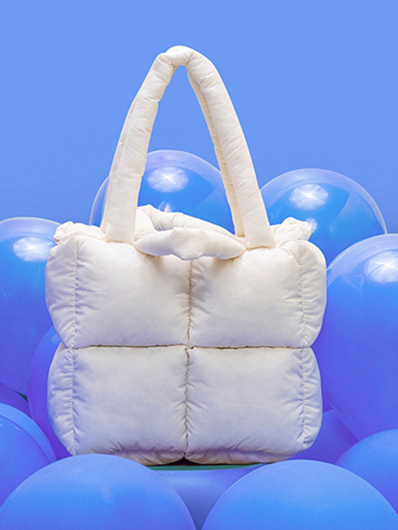 Женская большая сумка с мягкой подкладкой, белый вязаная сумка чехол через плечо