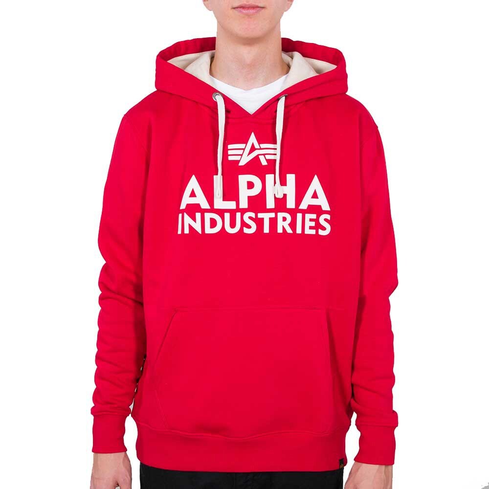 

Худи Alpha Industries Foam Print, красный