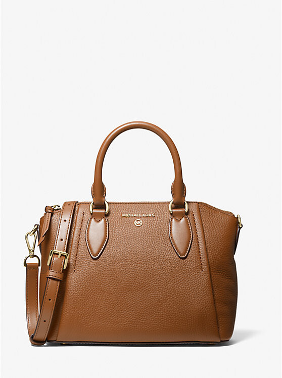 

Сумка Sienna из шагреневой кожи среднего размера Michael Kors, коричневый
