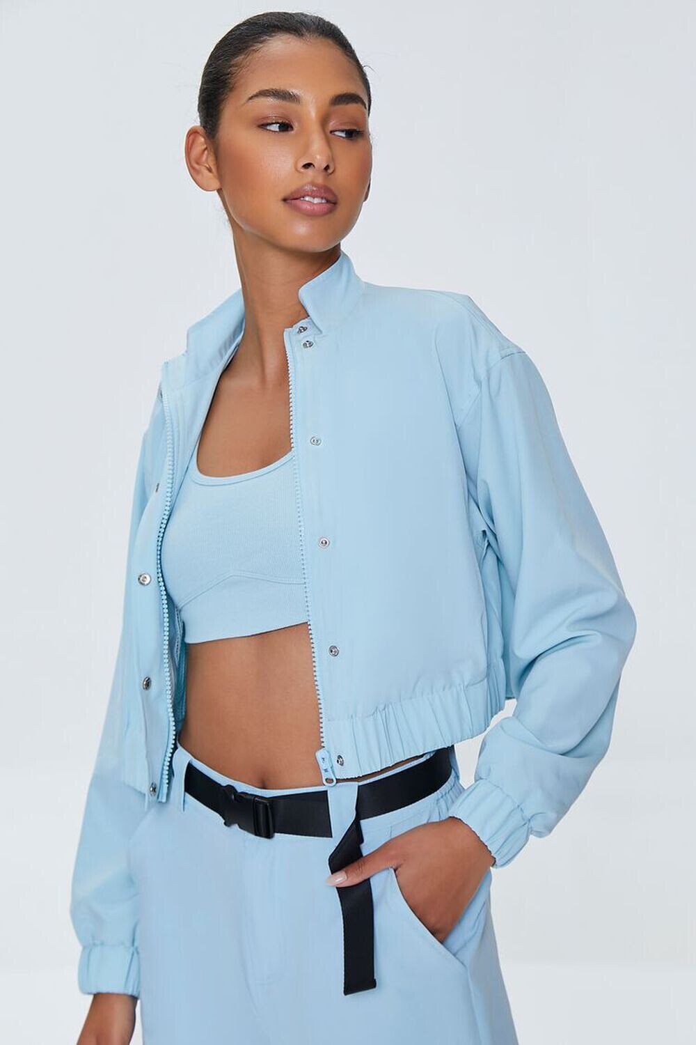 

Ветровка Active на молнии Forever 21, синий