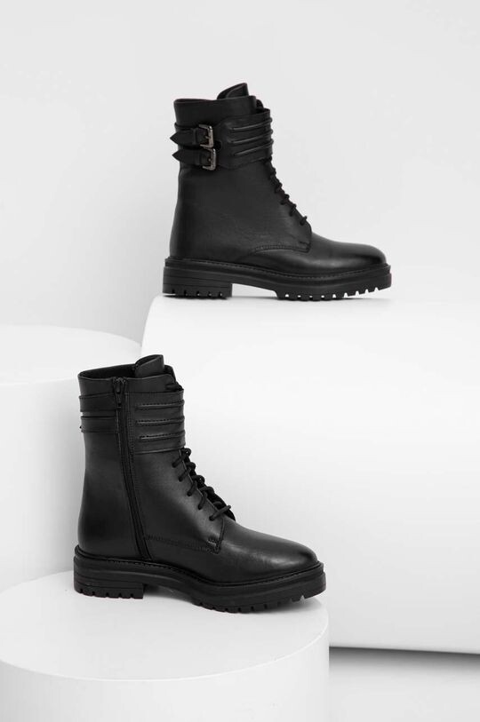 

Кожаные байкерские ботинки Answear Lab, черный
