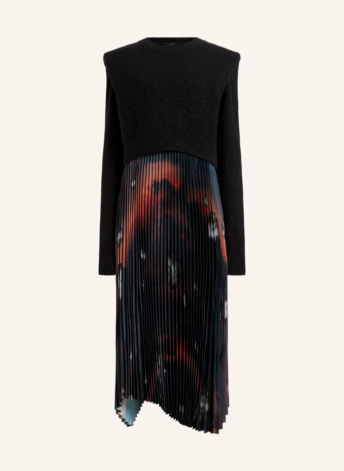 

Комплект leia moonage: атласное платье и свитер Allsaints, белый