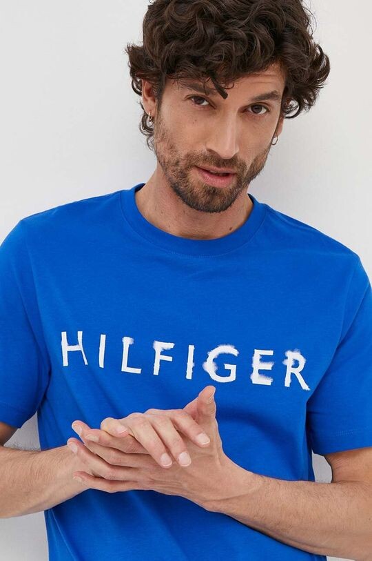 

Хлопковая футболка Tommy Hilfiger, синий