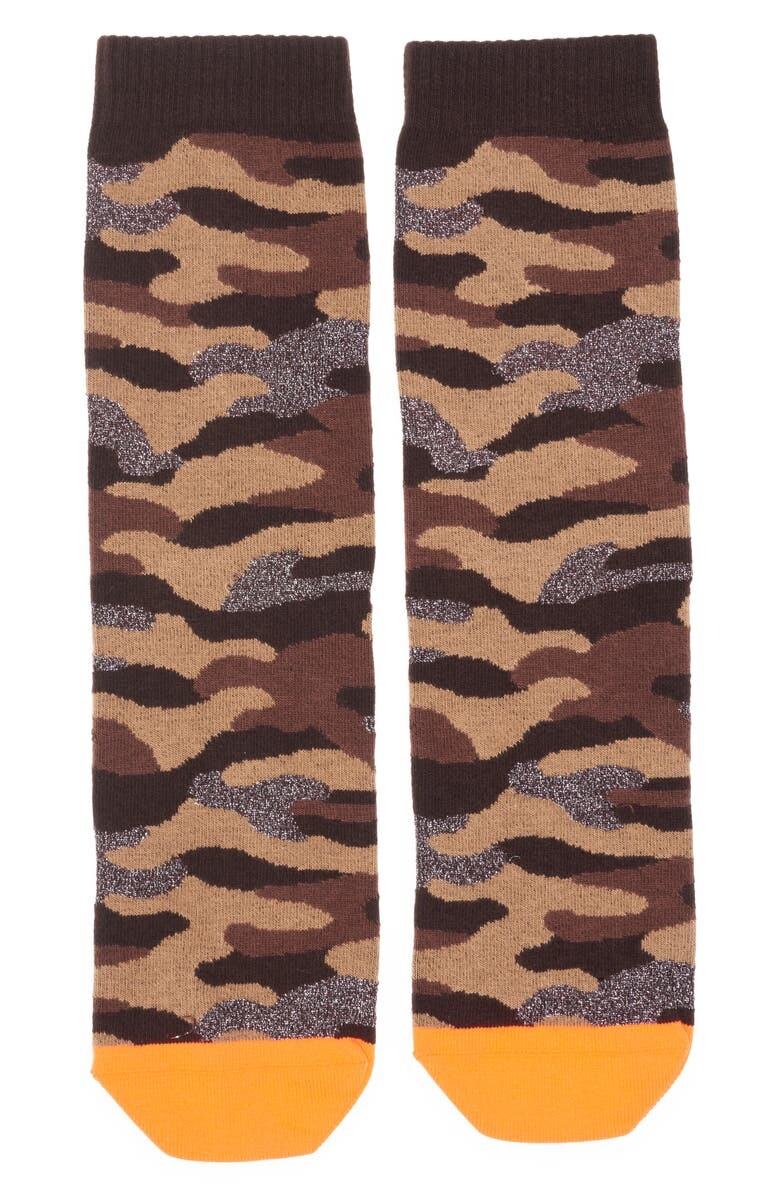 

Носки с камуфляжным принтом GOLDEN GOOSE, коричневый/ оранжевый