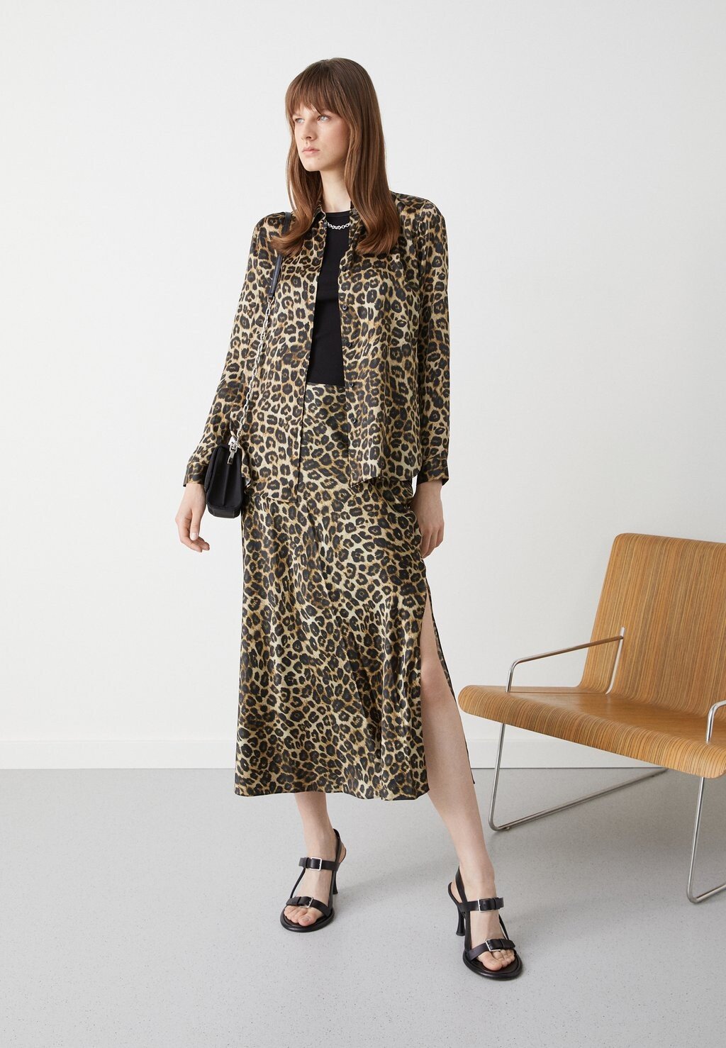 

Блузка The Kooples, коричневый