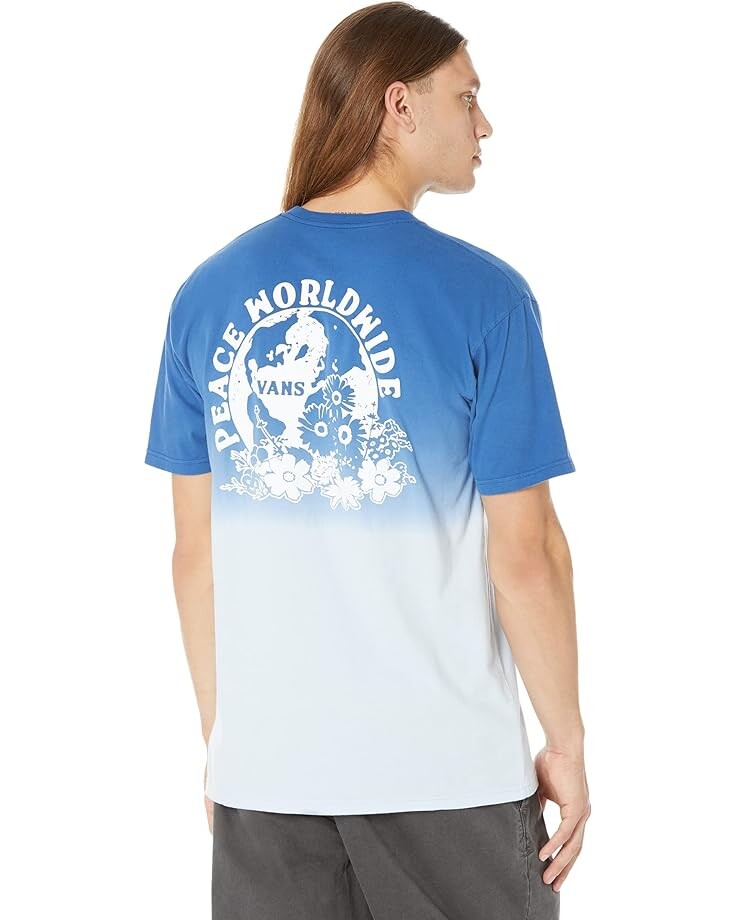 

Футболка Vans Peace Worldwide Short Sleeve Tee, цвет True Blue