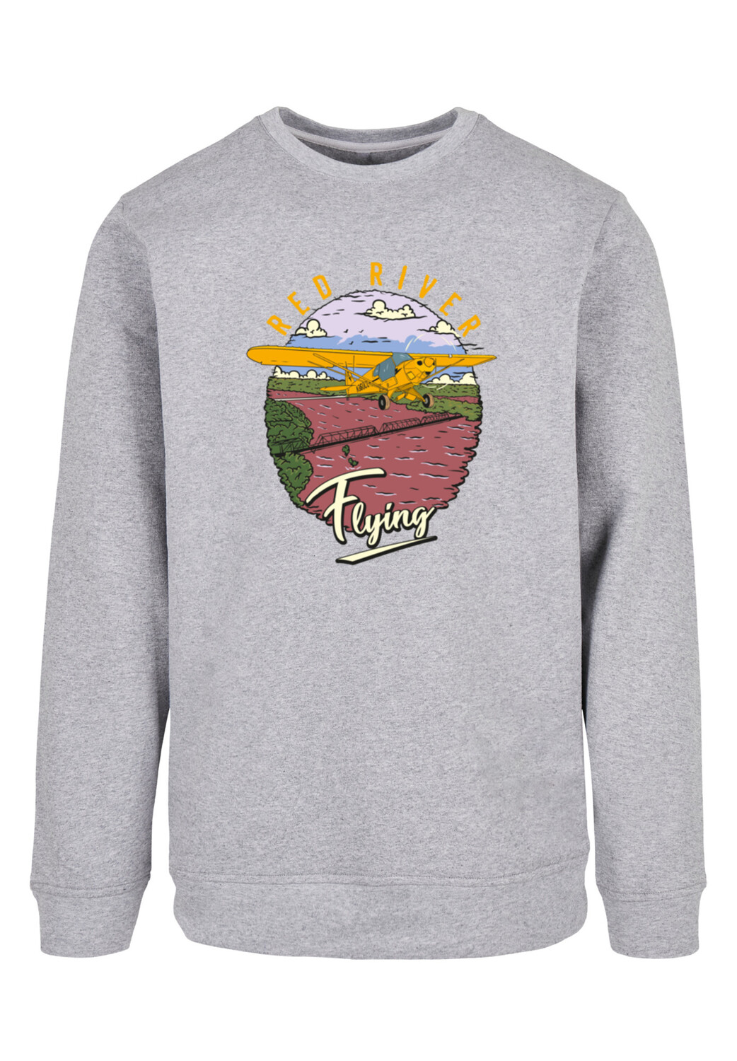 

Пуловер F4NT4STIC Sweatshirt Red River Flying, цвет grau meliert