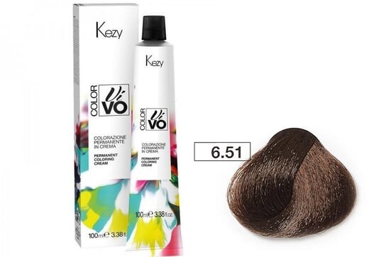 

Краска для волос Kezy Color Vivo 100 мл 6.51 орех темно-русый