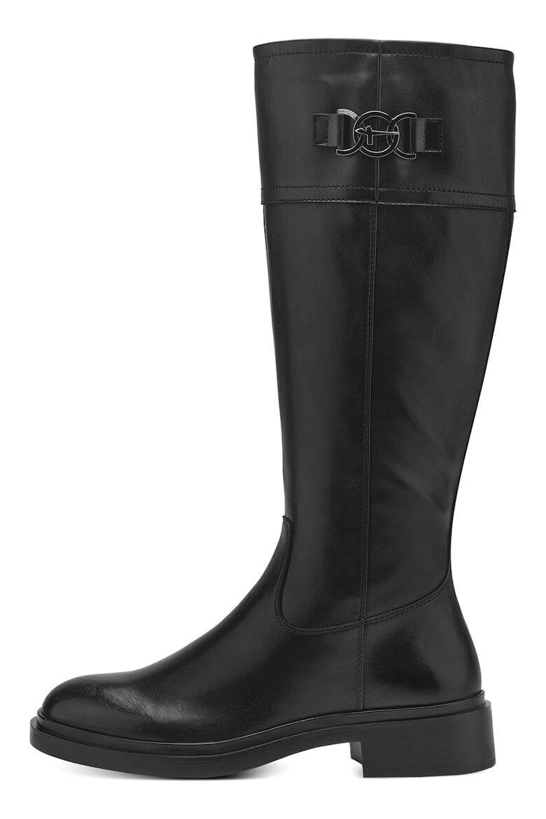 

Сапоги из кожи и экокожи Tamaris, черный
