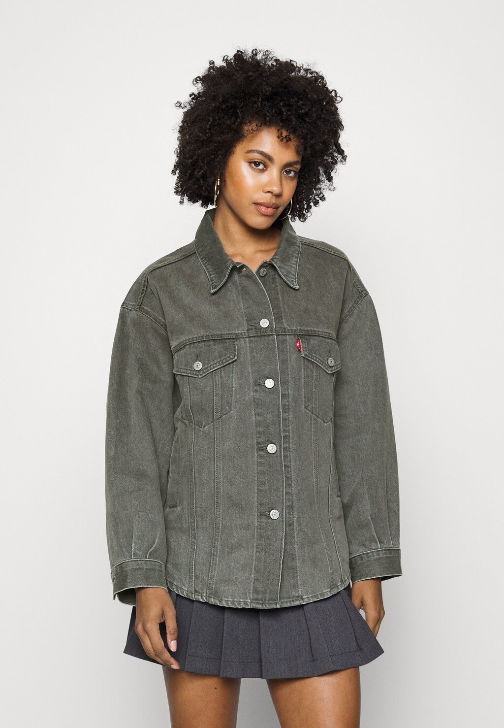 

Джинсовая куртка Levi's Shacket Trucker, черный серый