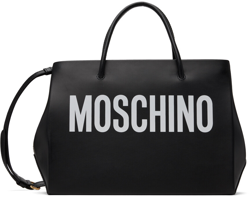 

Черная маленькая сумка-шоппер Moschino