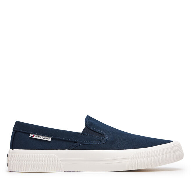 Кроссовки Tommy Jeans Tjm Slip On Canvas Color EM0EM01366 Blue C1G, темно-синий кроссовки tjm lace up canvas color tommy jeans зеленый