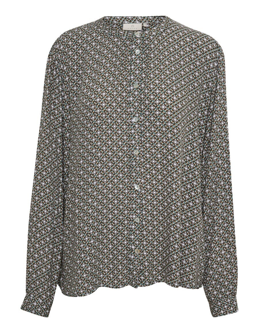 

Блуза Kaffe JILLY, цвет Olive/Pastel Green