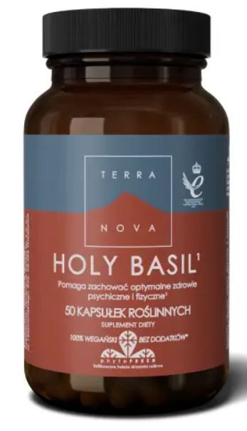 Terranova Holy Basil препарат, поддерживающий сердечно-сосудистую, нервную и иммунную системы, 50 шт. terranova glukozamina boswellia