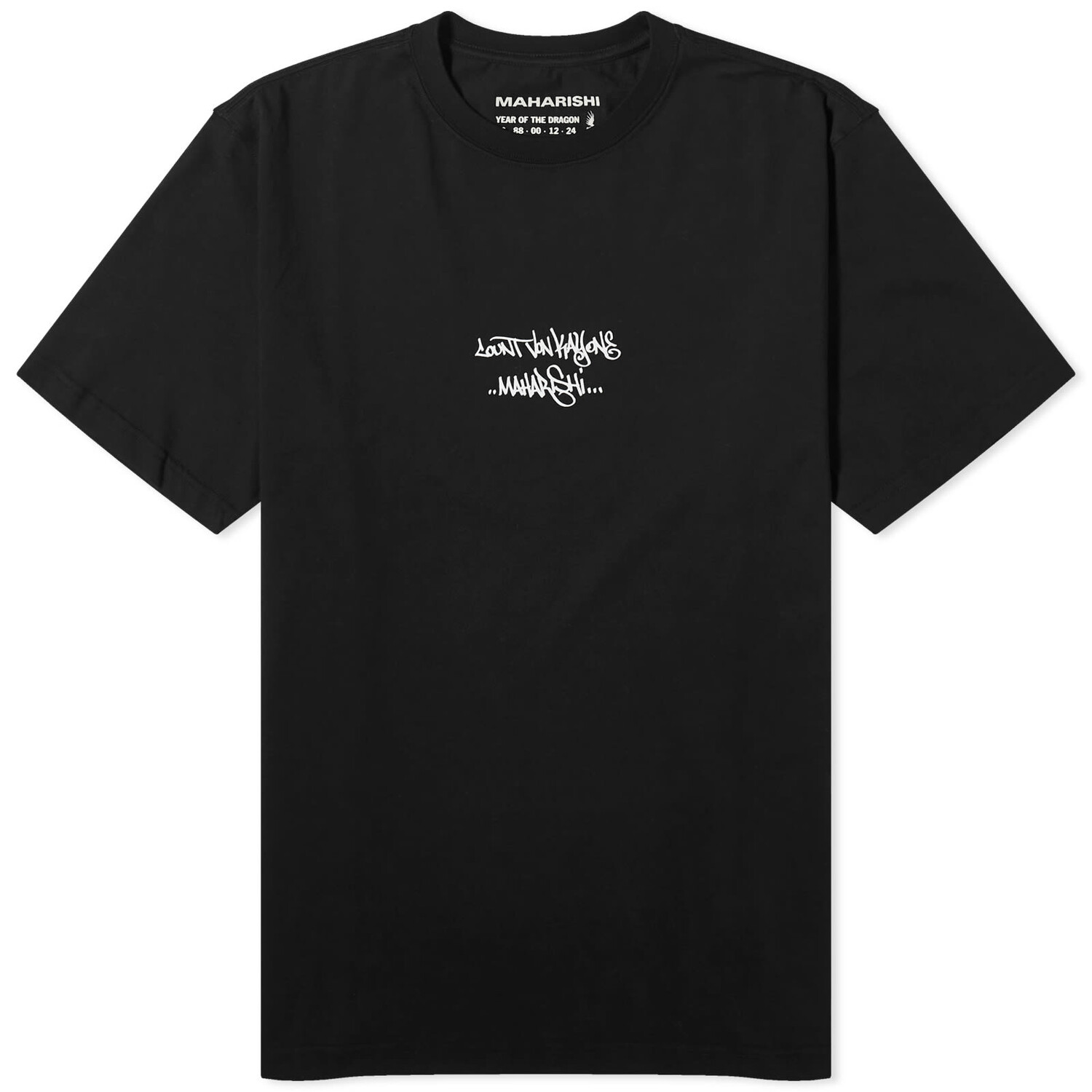 

Футболка Maharishi Kay One Distorted Dragon, черный