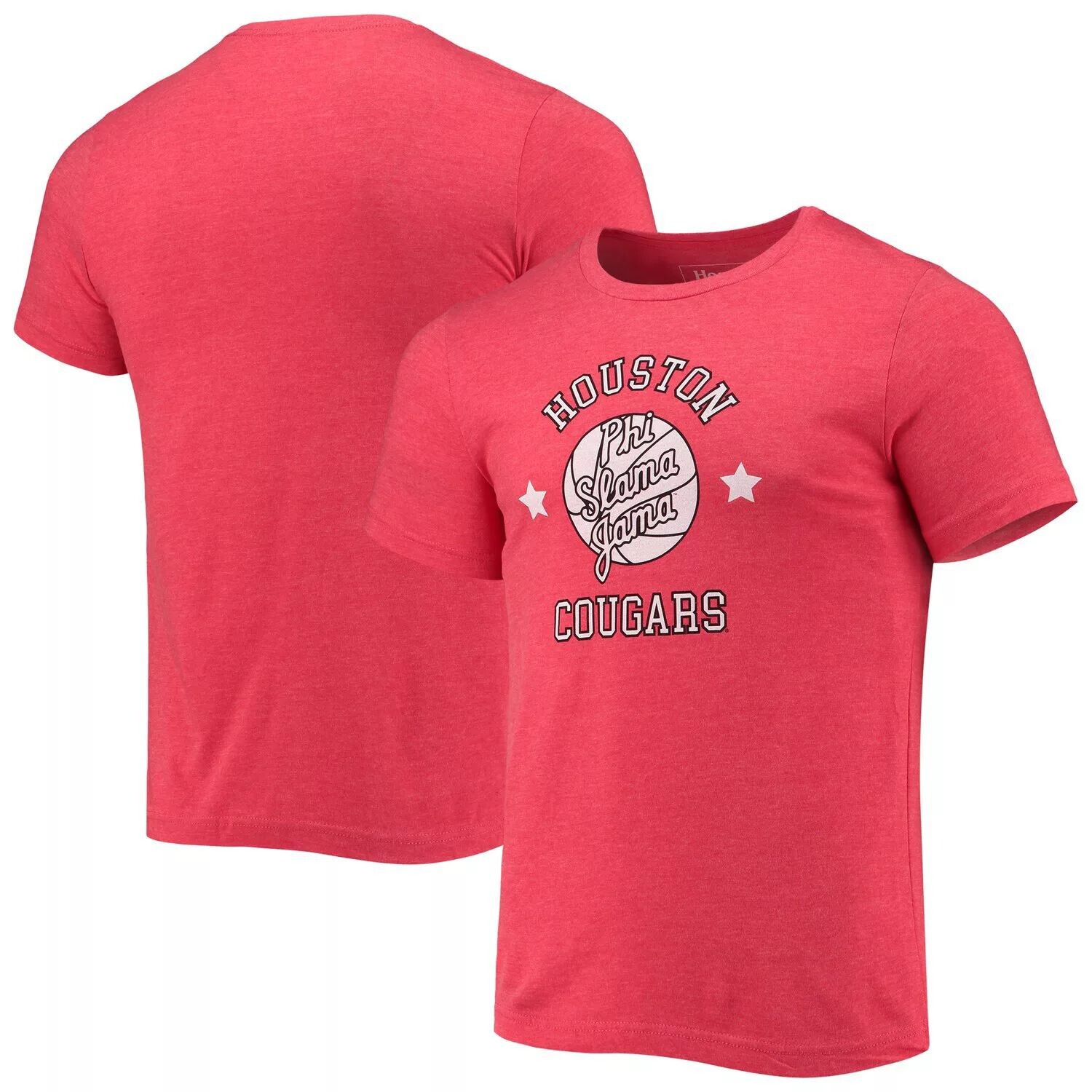 

Мужская футболка Homefield Heathered Red Houston Cougars Vintage Phi Slama Jama