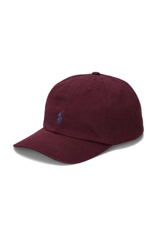 

Детская хлопковая бейсболка Polo Ralph Lauren, бордовый