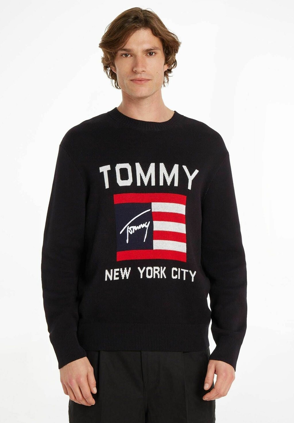 

Свитер ATHLETIC FLAG RELAXED FIT Tommy Jeans, черный
