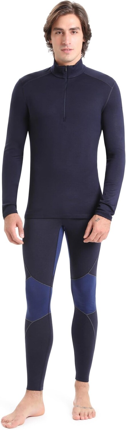 

Базовый слой 260 Tech Merino с длинным рукавом, молнией 1/2 Icebreaker, цвет Midnight Navy