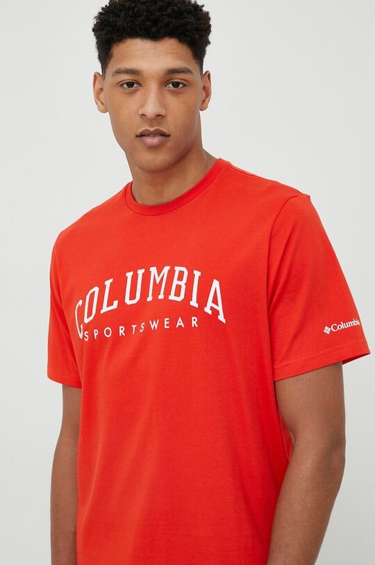 

Хлопковая футболка Columbia, красный