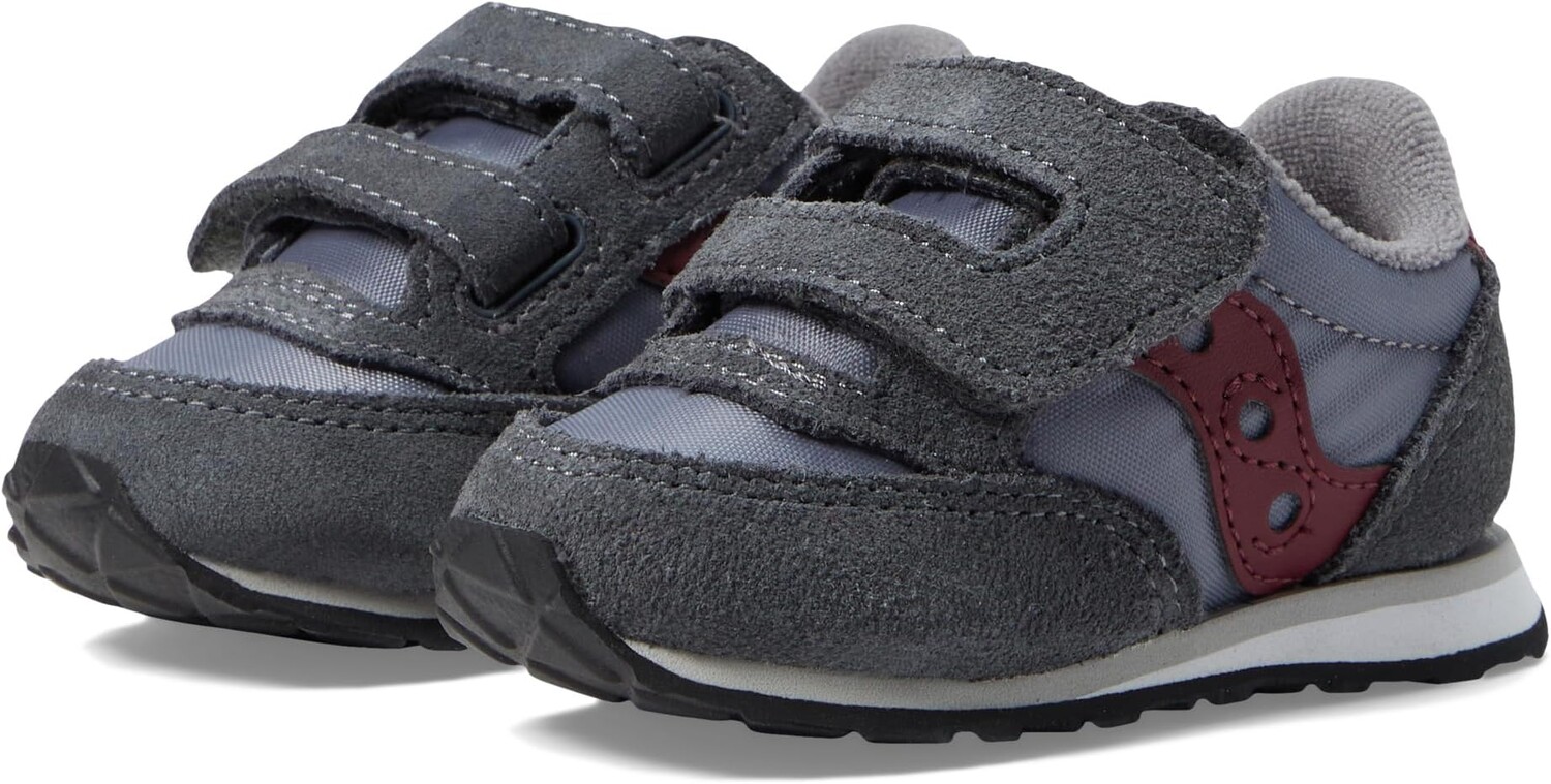 

Кроссовки Originals Jazz Hook & Loop Saucony Kids, цвет Grey/Dark Red