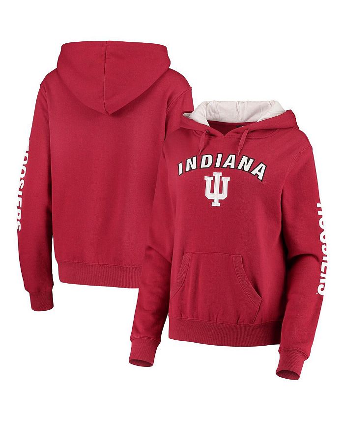 

Женский пуловер с капюшоном Crimson Indiana Hoosiers Loud and Proud Colosseum, красный