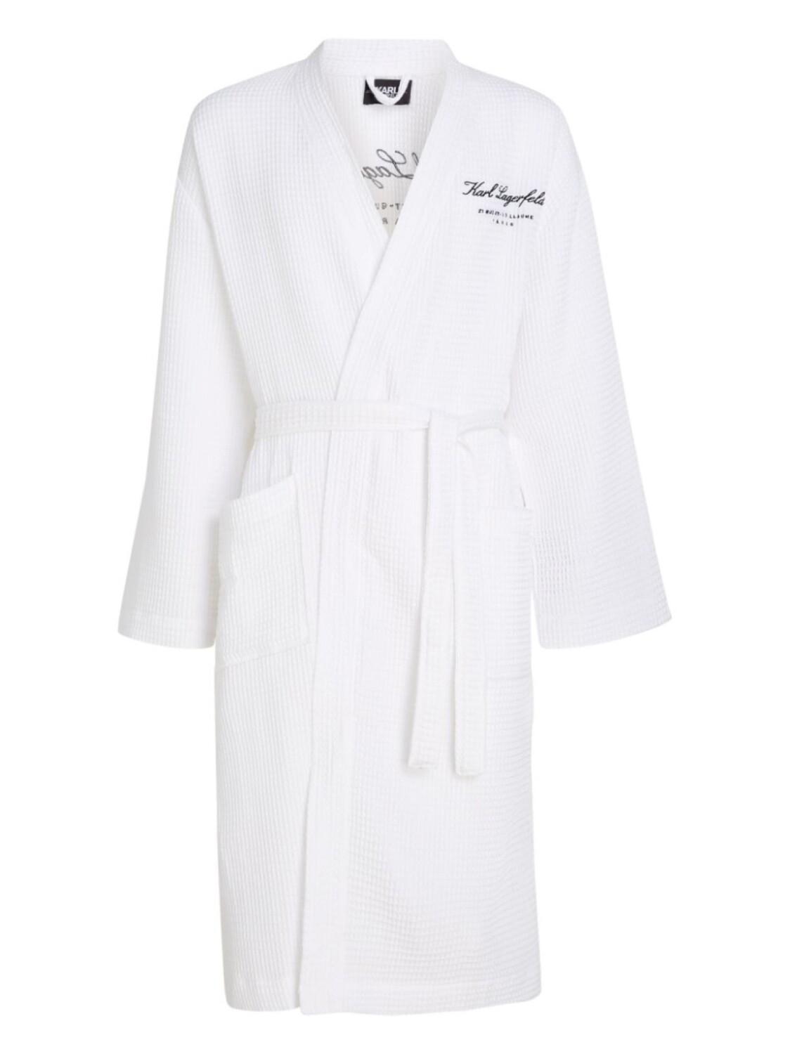 

Karl Lagerfeld фактурный халат Hotel Karl, белый