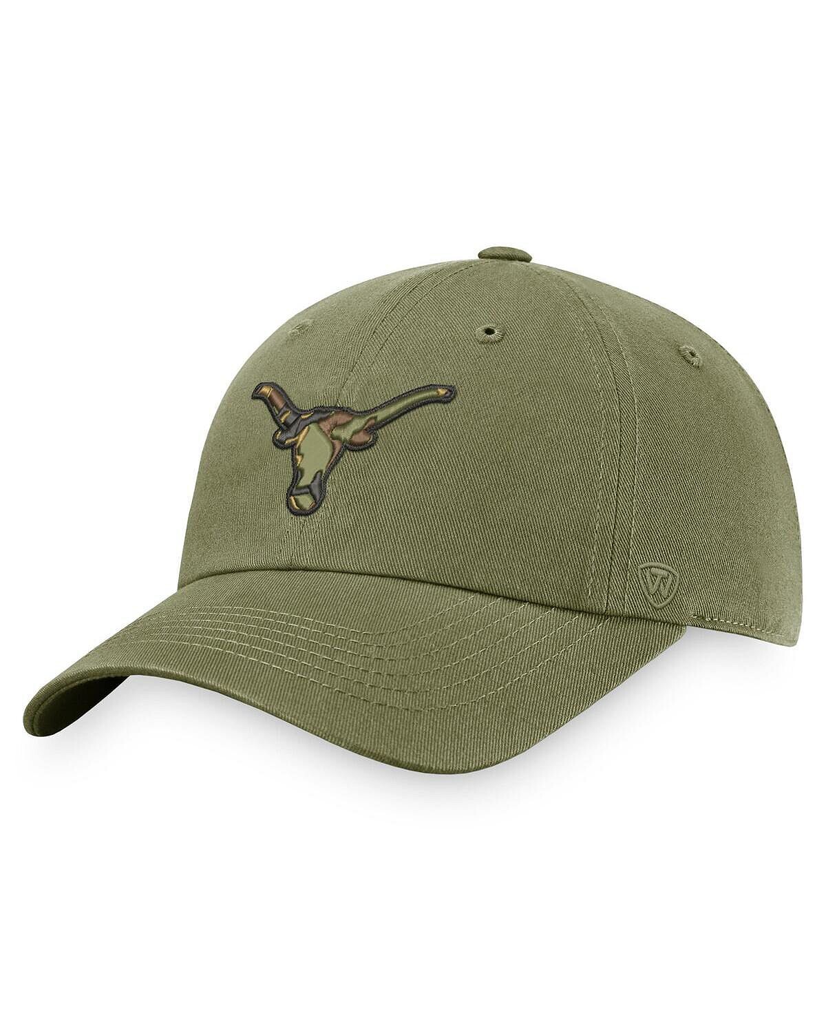 

Мужская оливковая регулируемая шляпа Texas Longhorns OHT в военном стиле Top of the World