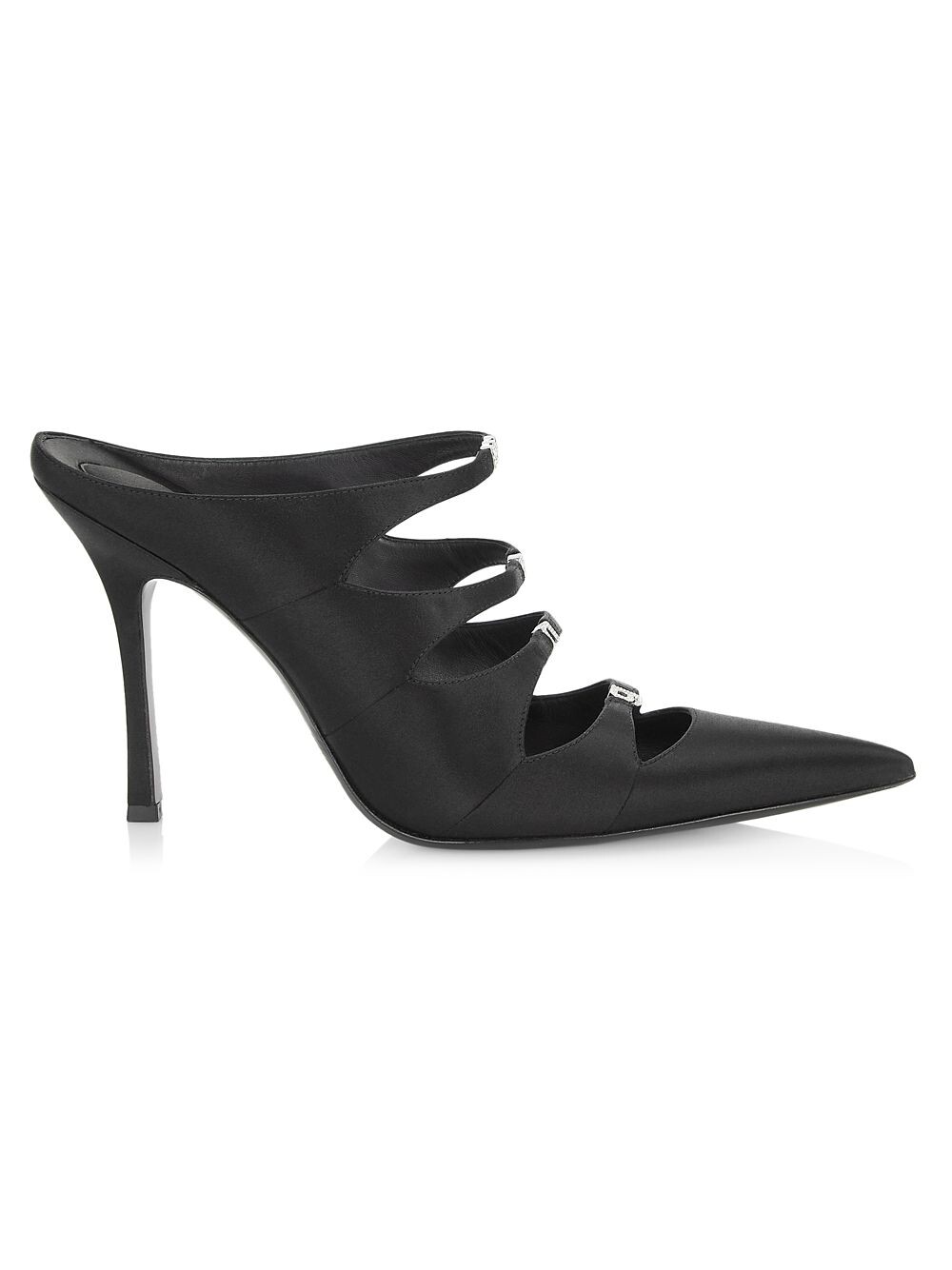

Туфли без задника Lolita 105 мм с острым носком Alexander Wang, черный