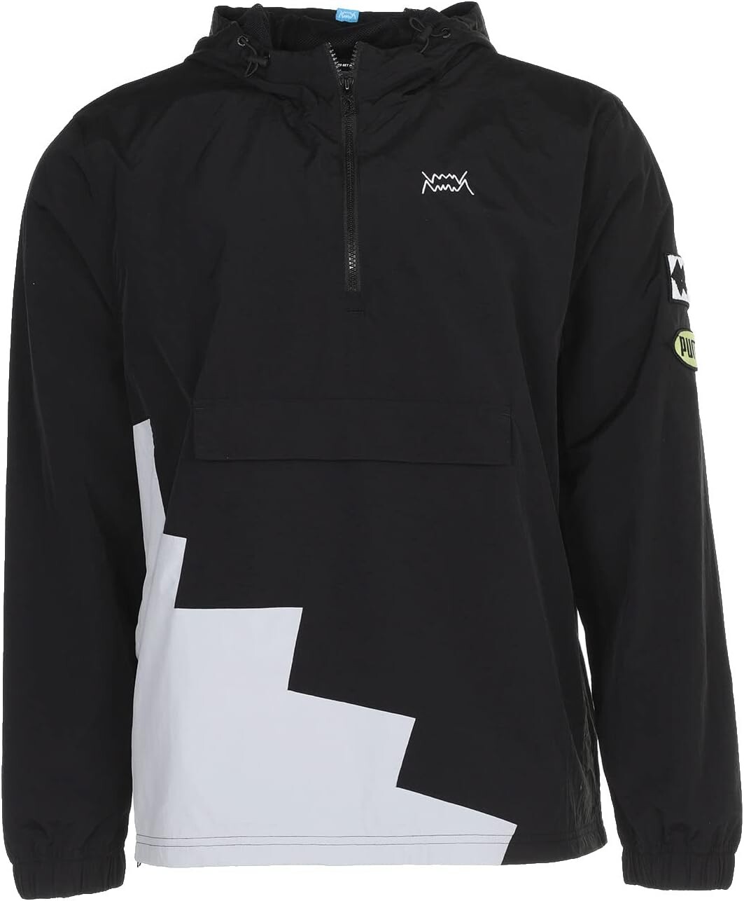 

Короткий угловой пуловер PUMA, цвет Puma Black/Harbor Mist