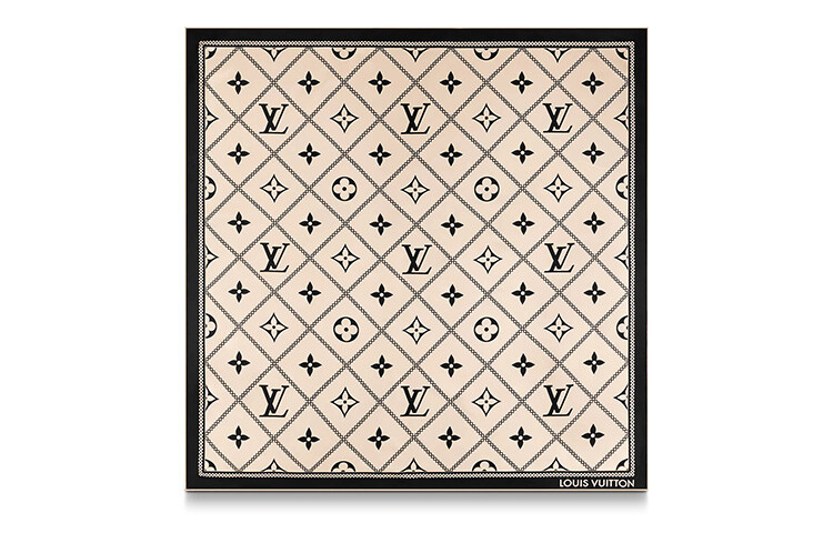 

Женский шелковый шарф Louis Vuitton, кремовый