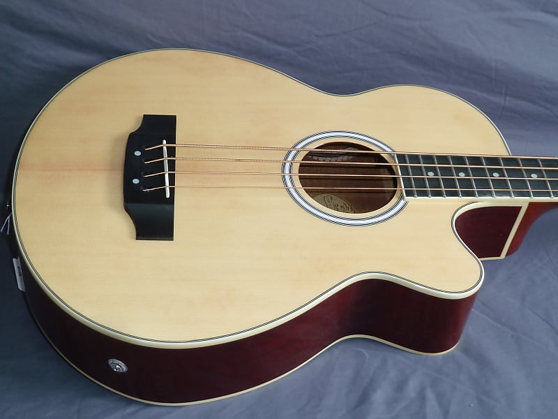 Басс гитара Washburn AB5K Acoustic Bass Guitar w/ Gig Bag 2022 Natural акустическая гитара parkwood s22 gt с чехлом глянец