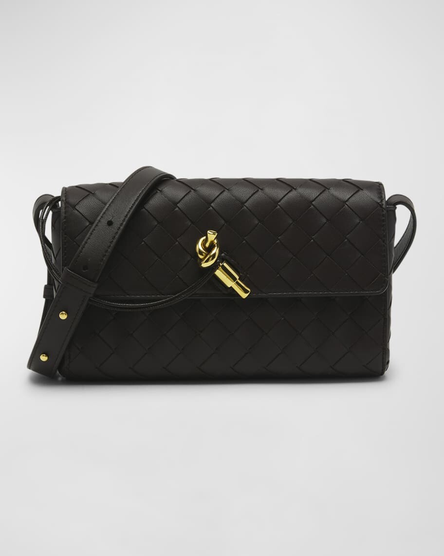 

Кожаная сумка через плечо Andiamo Intrecciato Bottega Veneta