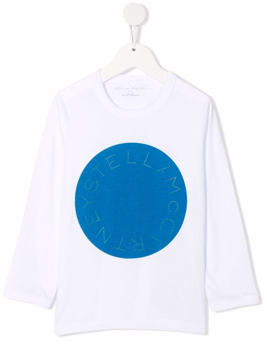 

Stella McCartney Kids футболка с длинными рукавами и логотипом, белый