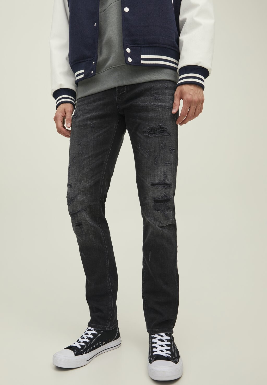

Джинсы узкого кроя JJBLAIR Jack & Jones, черный деним