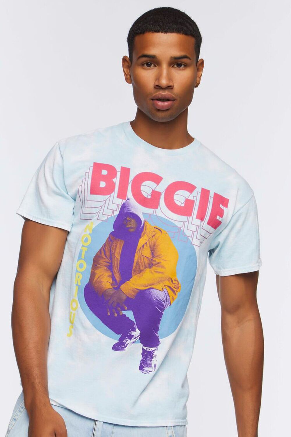 

Футболка Biggie с графическим рисунком Forever 21, синий