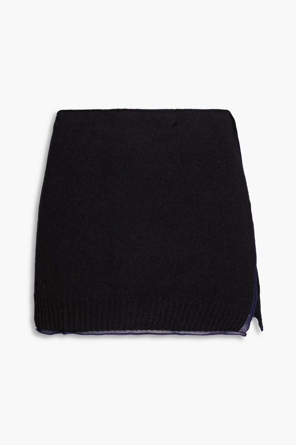 

Юбка мини с запахом Bagnu букле из смесового хлопка Jacquemus, черный