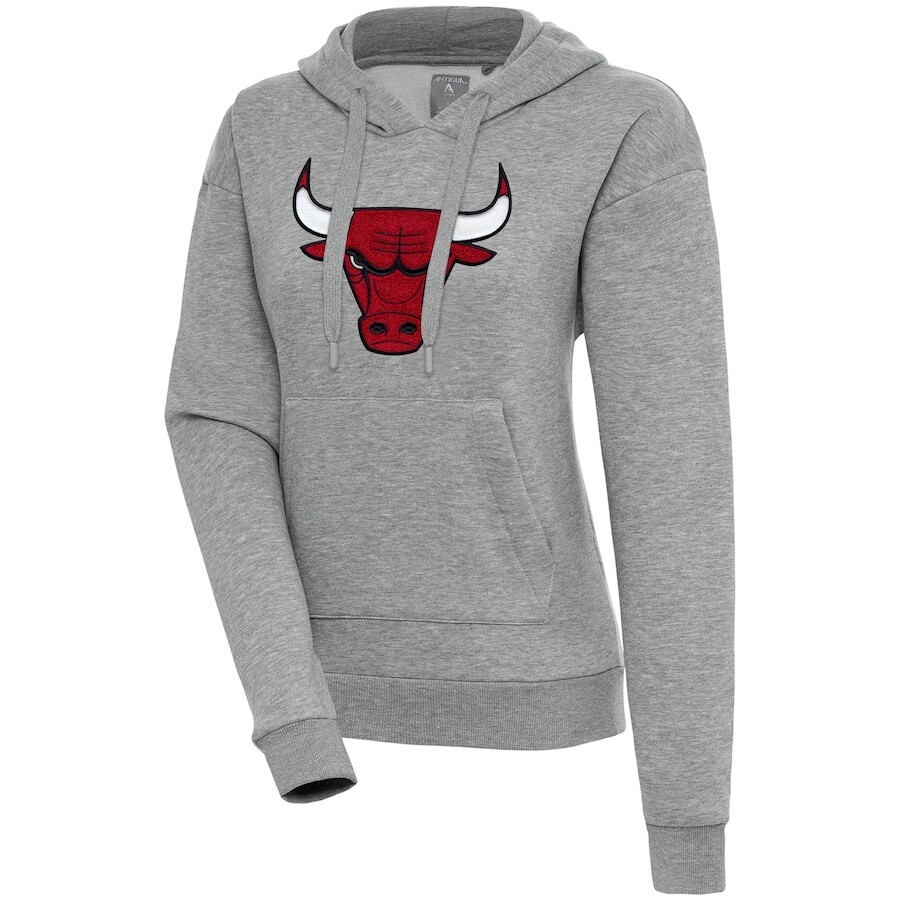 

Пуловер с капюшоном Antigua Chicago Bulls, серый