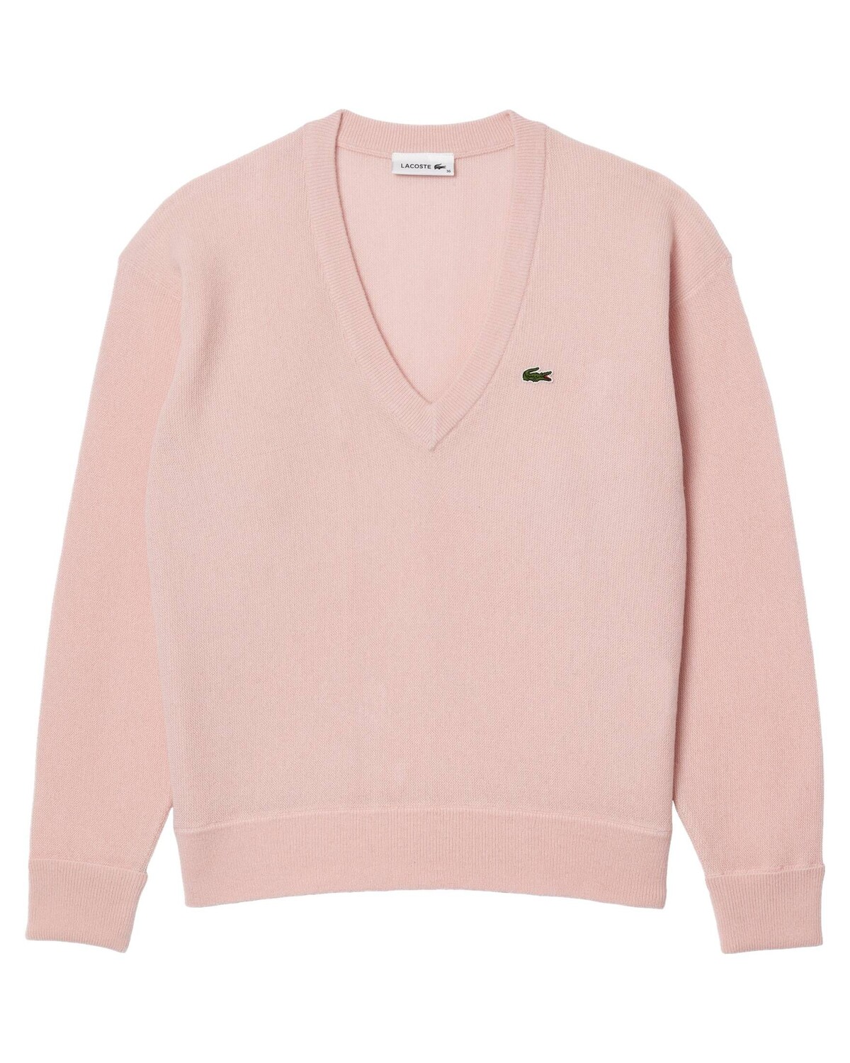 

Вязаный свитер Lacoste, розовый