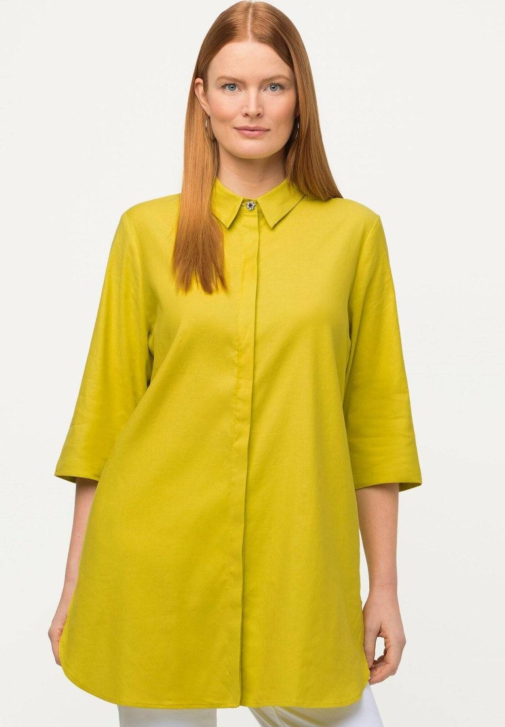 Рубашка Ulla Popken с вышивкой, фисташковый цена и фото
