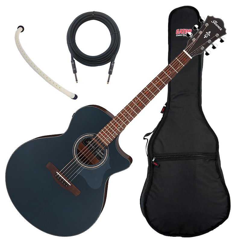 

Акустическая гитара Ibanez AE275 Acoustic Electric Guitar - Dark Tide Blue Flat BONUS PAK