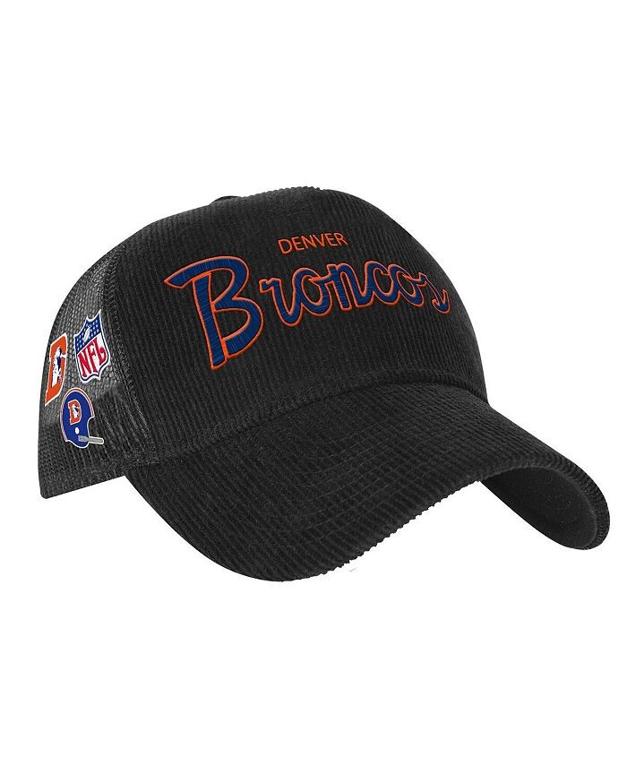 Черная регулируемая кепка Denver Broncos Times Up для больших мальчиков и девочек Mitchell & Ness, черный черная регулируемая кепка las vegas raiders times up для больших мальчиков и девочек mitchell