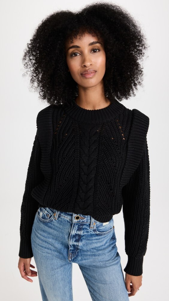 

Свитер English Factory Knitted, черный