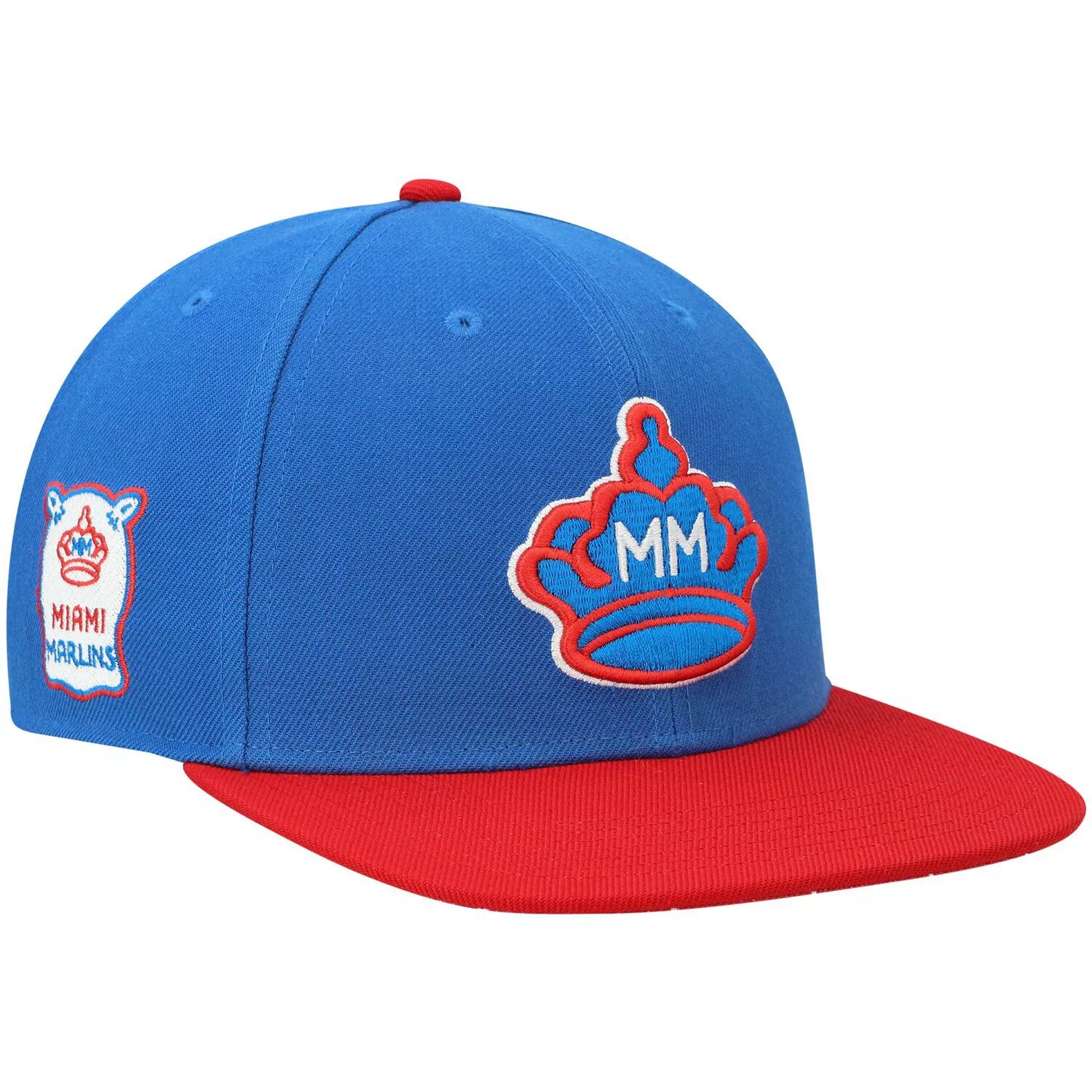 Мужская синяя кепка Miami Marlins 2021 City Connect Captain Snapback '47