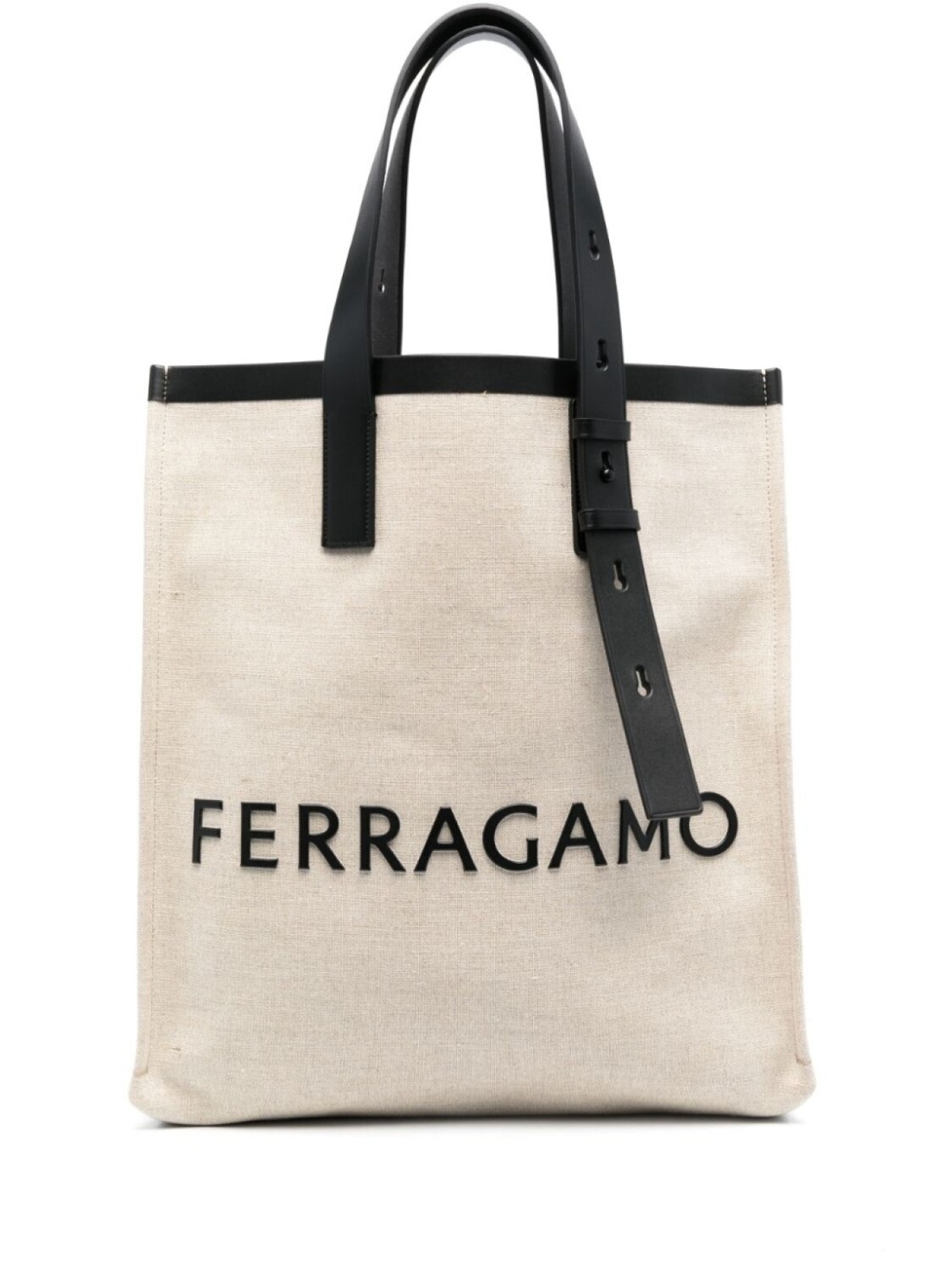 

Ferragamo сумка-тоут с логотипом, нейтральный цвет