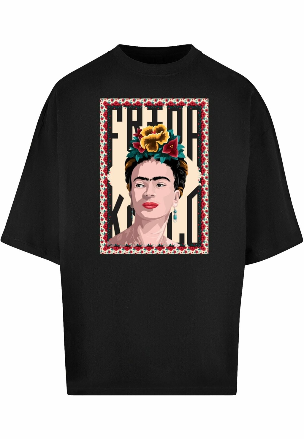 

Футболка с принтом FRIDA KAHLO FRAME ONE HUGE TEE Merchcode, цвет black