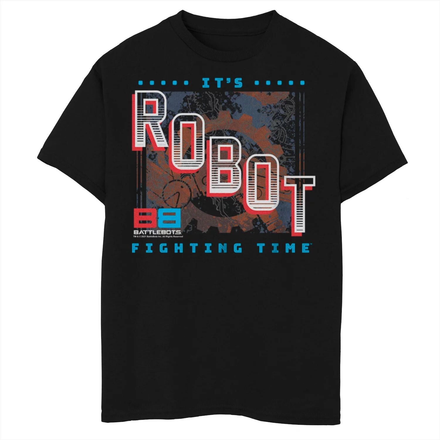 

Футболка с плакатом и графикой «Battlebots It’s Robot Fighting Time» для мальчиков 8–20 лет Licensed Character