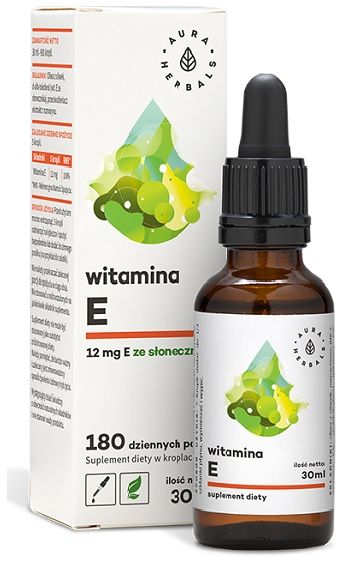 Жидкий витамин Е Aura Herbals Witamina E w Kroplach, 30 мл