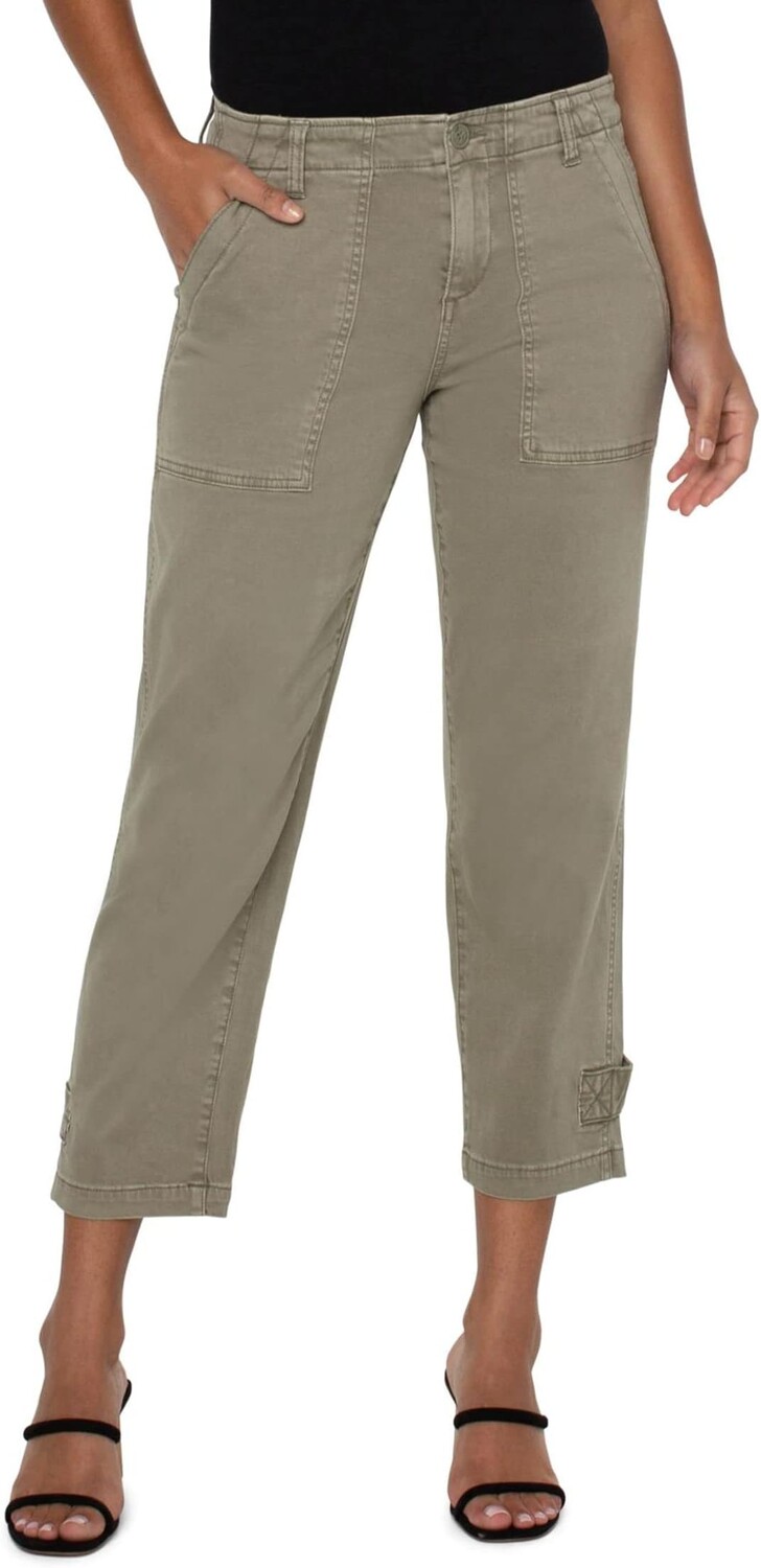 

Брюки Utility Crop Cargo with Cinched Leg Liverpool Los Angeles, цвет Pewter Green